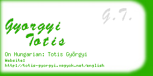 gyorgyi totis business card