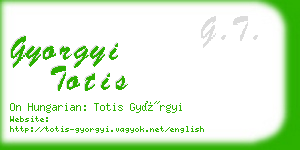 gyorgyi totis business card